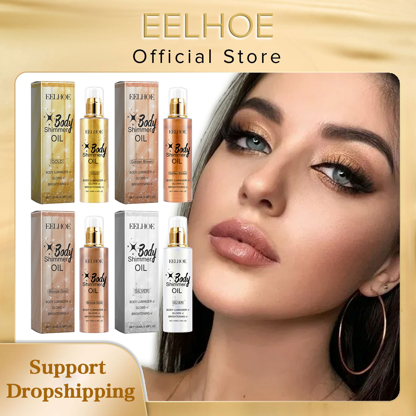 Body Shimmer Lotion - EELHOE 3D olejek do ciała z