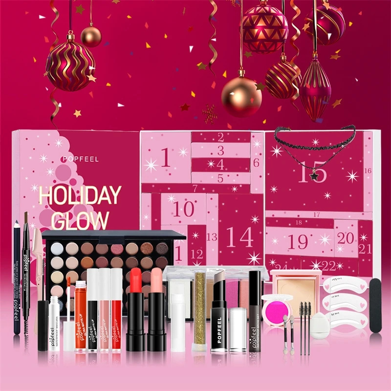 Beauty Makeup Gift Sets - Świąteczny Zestaw do Makijażu z Odliczaniem