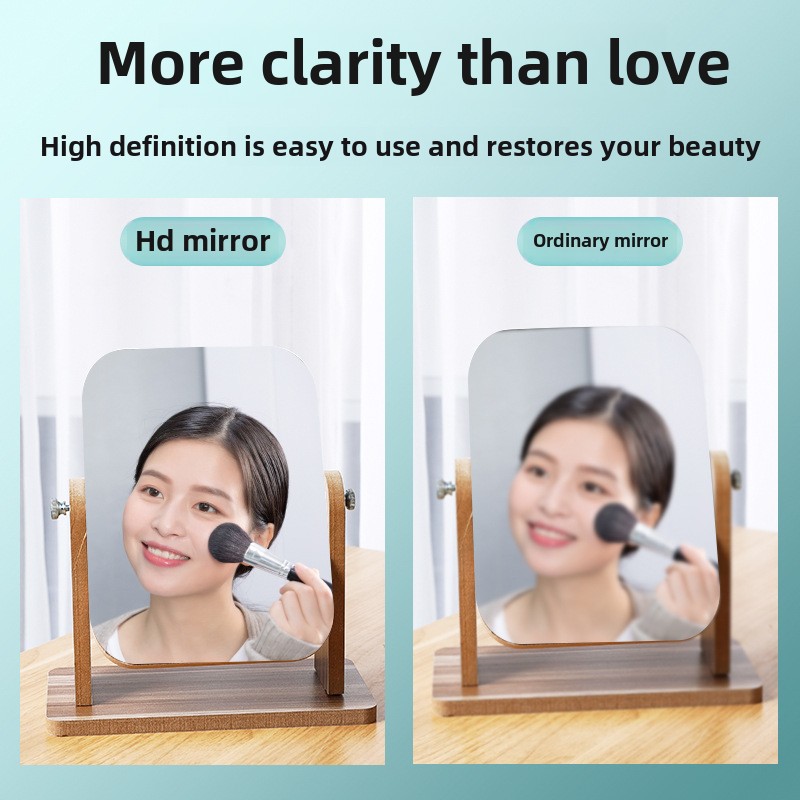 Kreatywne Drewniane Lustro do  – Beauty Makeup Hd recenzja i cena