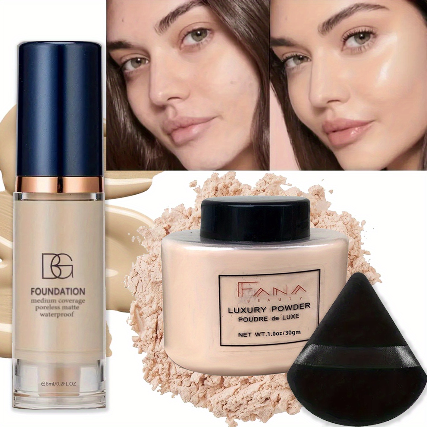 3 szt./zestaw Podkład pełne kr – Rare Beauty Makeup Kit recenzja i cena