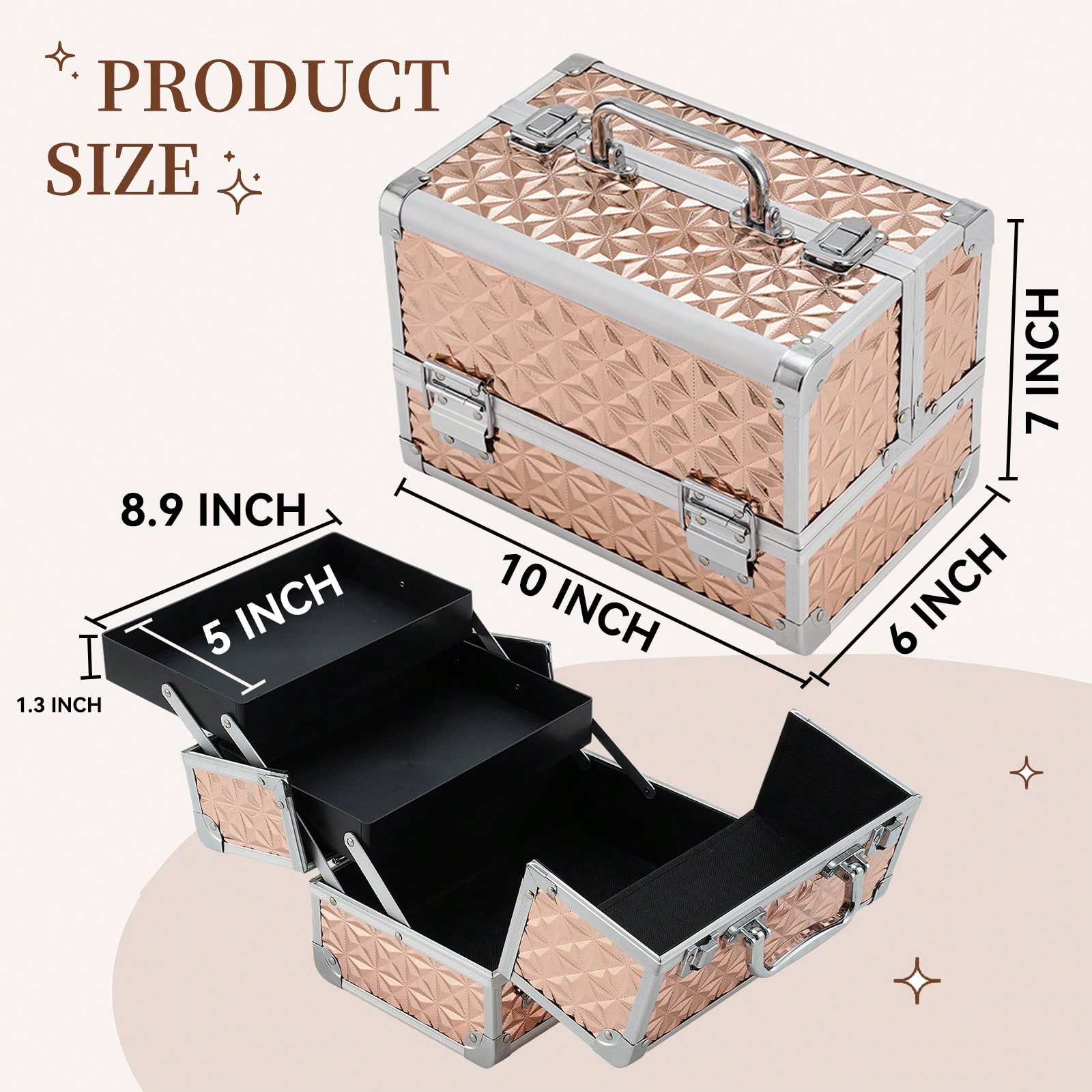 Kuferek na kosmetyki, przenośn – Makeup Organizer recenzja i cena